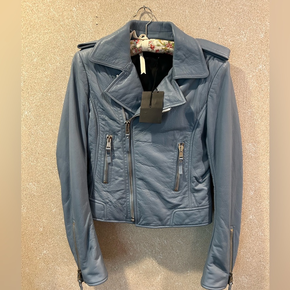 Balenciaga Leather Moto Jacket NWT